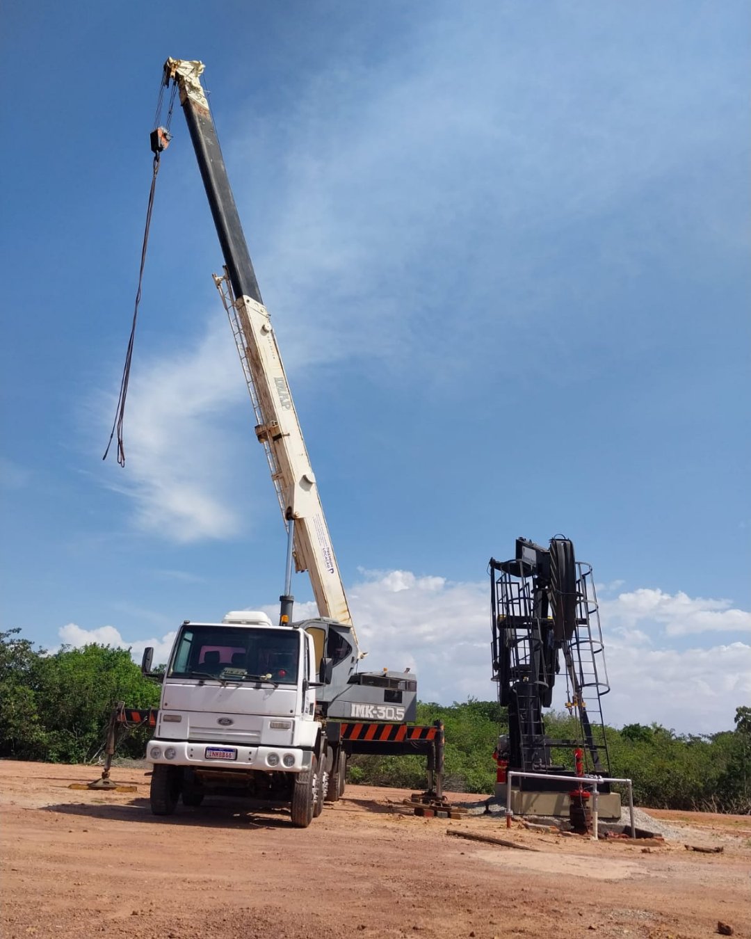 Instalação de equipamento em campo